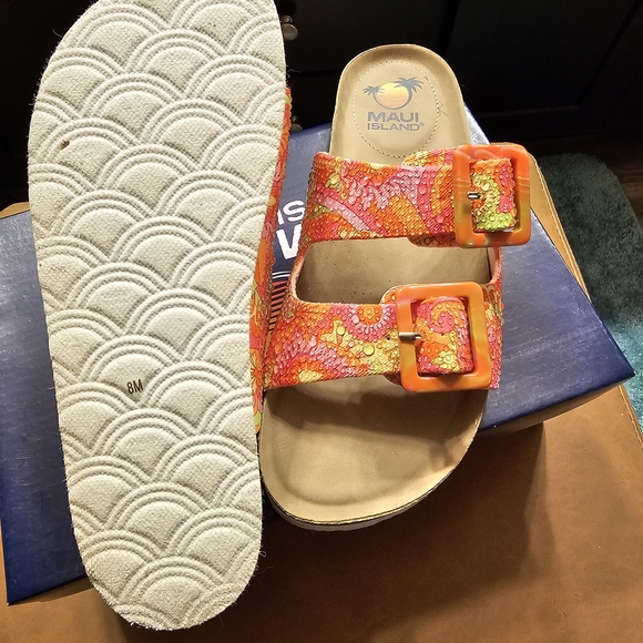 Women's Colorful Sandals - Picture 2 of 2